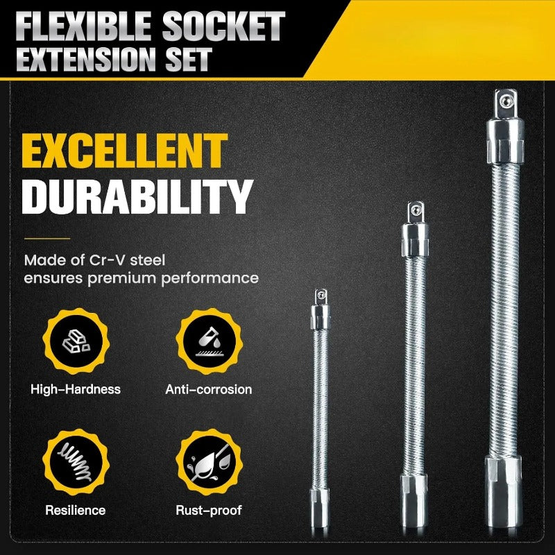 Flexible Socket Extension Set